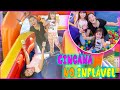 SUPER GINCANA NO BRINQUEDO INFLÁVEL EM FAMÍLIA ❤️ JÉSSICA GODAR, LAURINHA E HELENA E GABRIEL