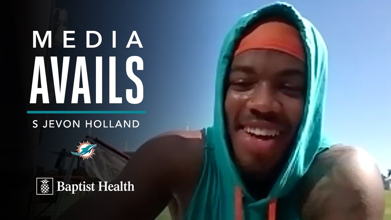 Jevon Holland meets with the media | Miami Dolphins