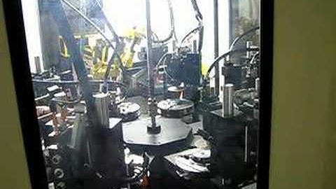 1062-8 Automatic Deburr & Wash System Index Table & Robot