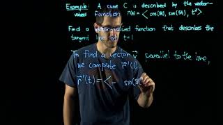 Calculus of Vector Valued Functions Part 1