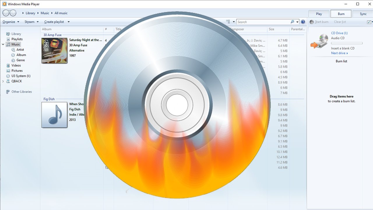 burn music to cd in mp3 format cd