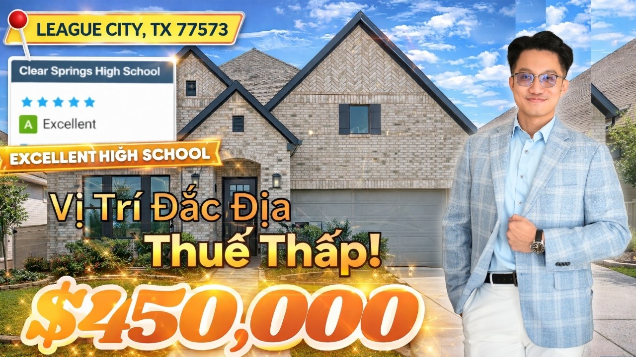 #5 Nhà Mới Tại League City Texas-Trường Học Xuất Sắc- Thuế Thấp - Builder Cho Nhiều Ưu Đãi #houston