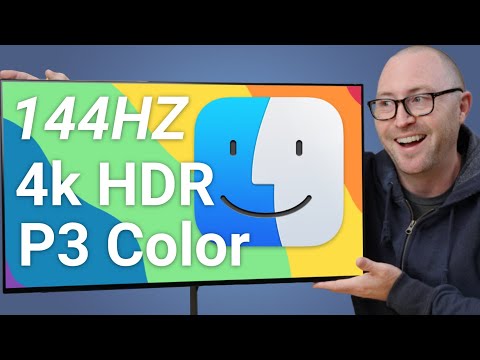 The Best Monitor For Mac I have Used! 4k 144hz HDR P3 Color!