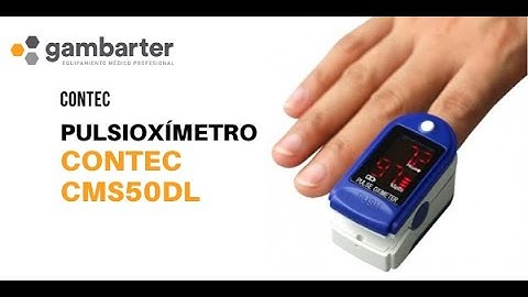 Pulsioxímetro de dedo Contec CMS50d Gambarter (Inglés)
