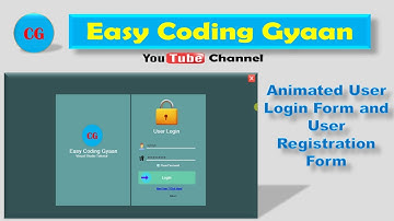 Animated User Login Form with User Registration Design in Visual Studio 2019.