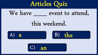 Articles Quiz 5: Can You Score 10/10?