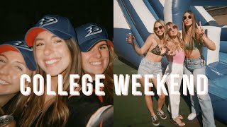 college weekend in my life | I vlogged a frat party lol