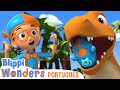 Meu novo pet Dinossauro 🦖 MARATONA DO BLIPPI! 🔵 Desenhos Animados Infantis em Português