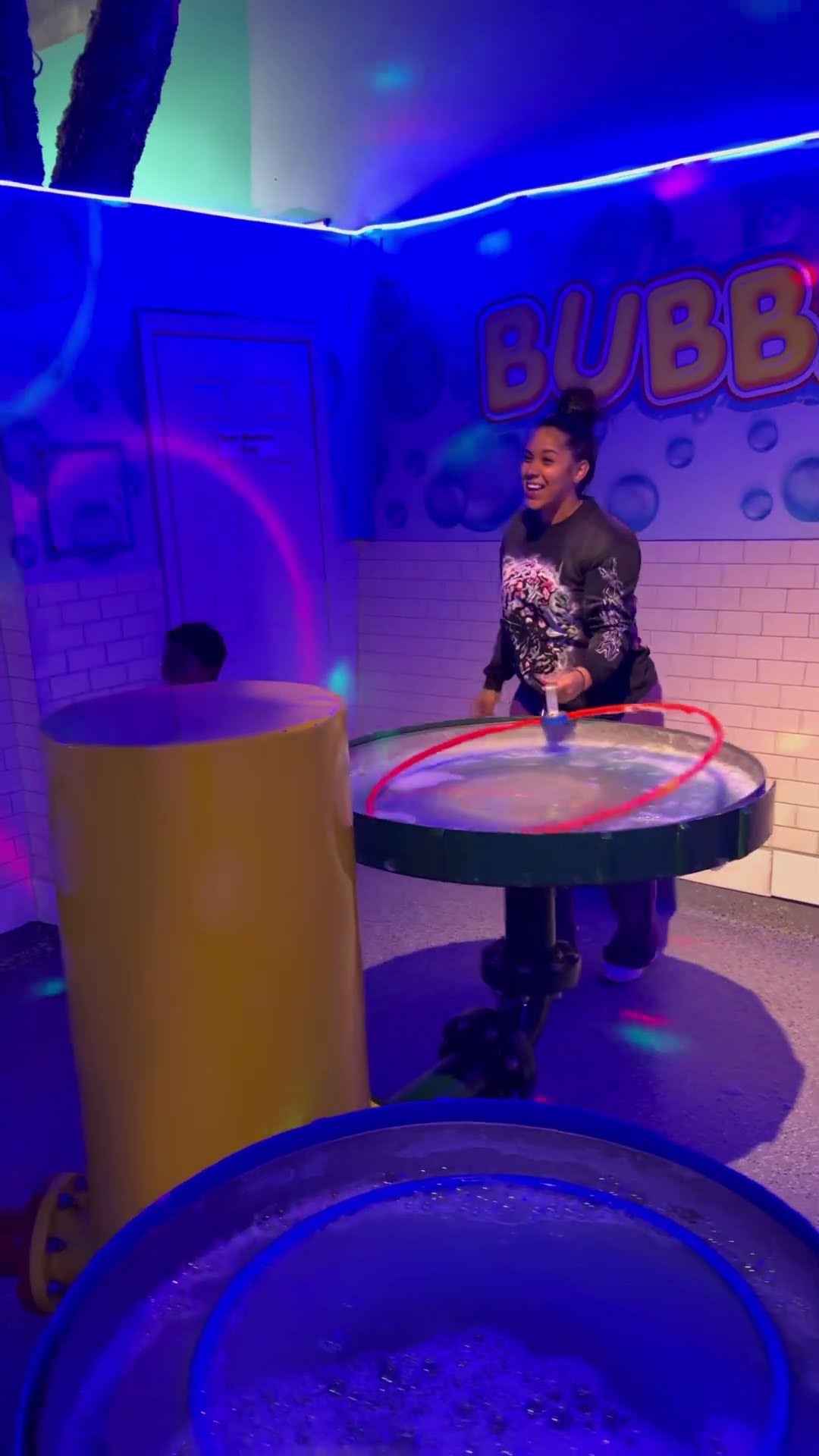 We created the biggest bubble and got inside of it #shorts