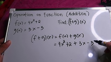OPERATION ON FUNCTION (ADDITION AND SUBTRACTION | NEW NORMAL