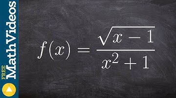 How to write the domain of a rational function with a radical in the numerator