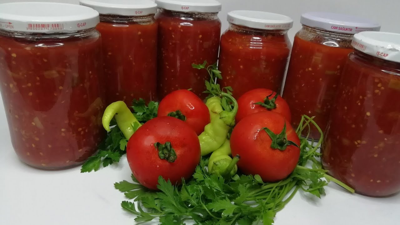 Yemek Tarifleri Kışlık Menemen Tarifi [Konserve Menemen Tarifi] #asmar