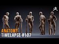 Eyes of Lamia - Zbrush Anatomy Practice 107. Sculpting female leaning.