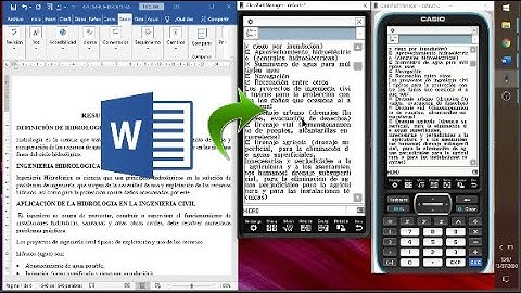 CLASSPAD II - PASAR ARCHIVOS DE WORD A CALCULADORA