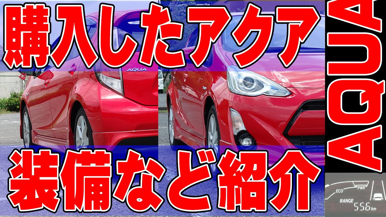 車】今回購入した中古 アクア G (NHP10)中期 ほぼフルパッケージ+α を