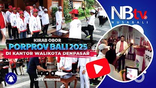 Kirab Obor Porprov Bali 2025 Di Kantor Walikota Denpasar