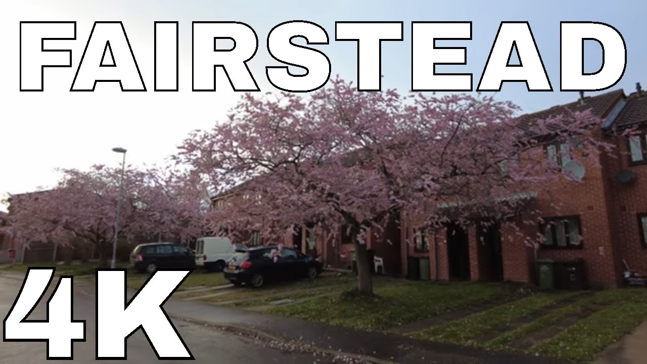 Walking Tour 4K Fairstead Estate , King's Lynn 🇬🇧 Binaural