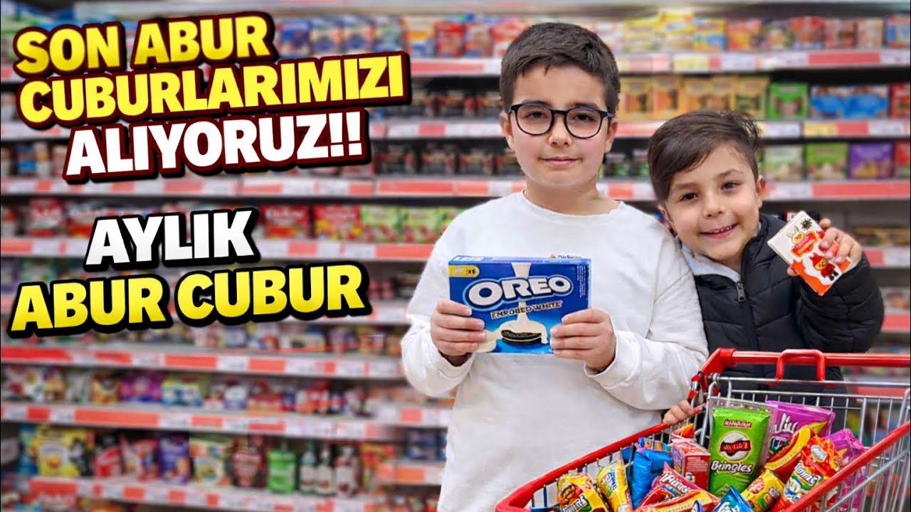 BABAMLA BİRLİKTE MARKETTE GİTTİK !! SON ABUR CUBURLARIMIZI ALDIK