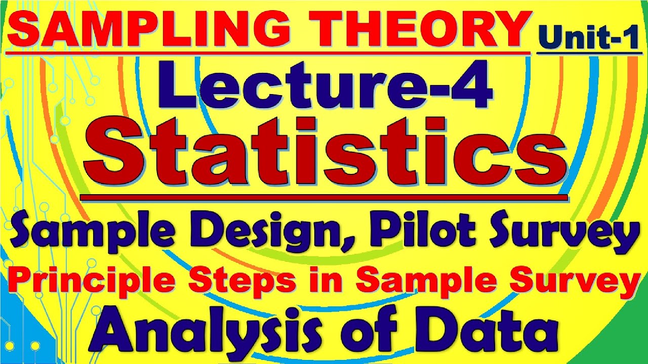 4 Principle Steps In Sample Survey ISS Material YouTube