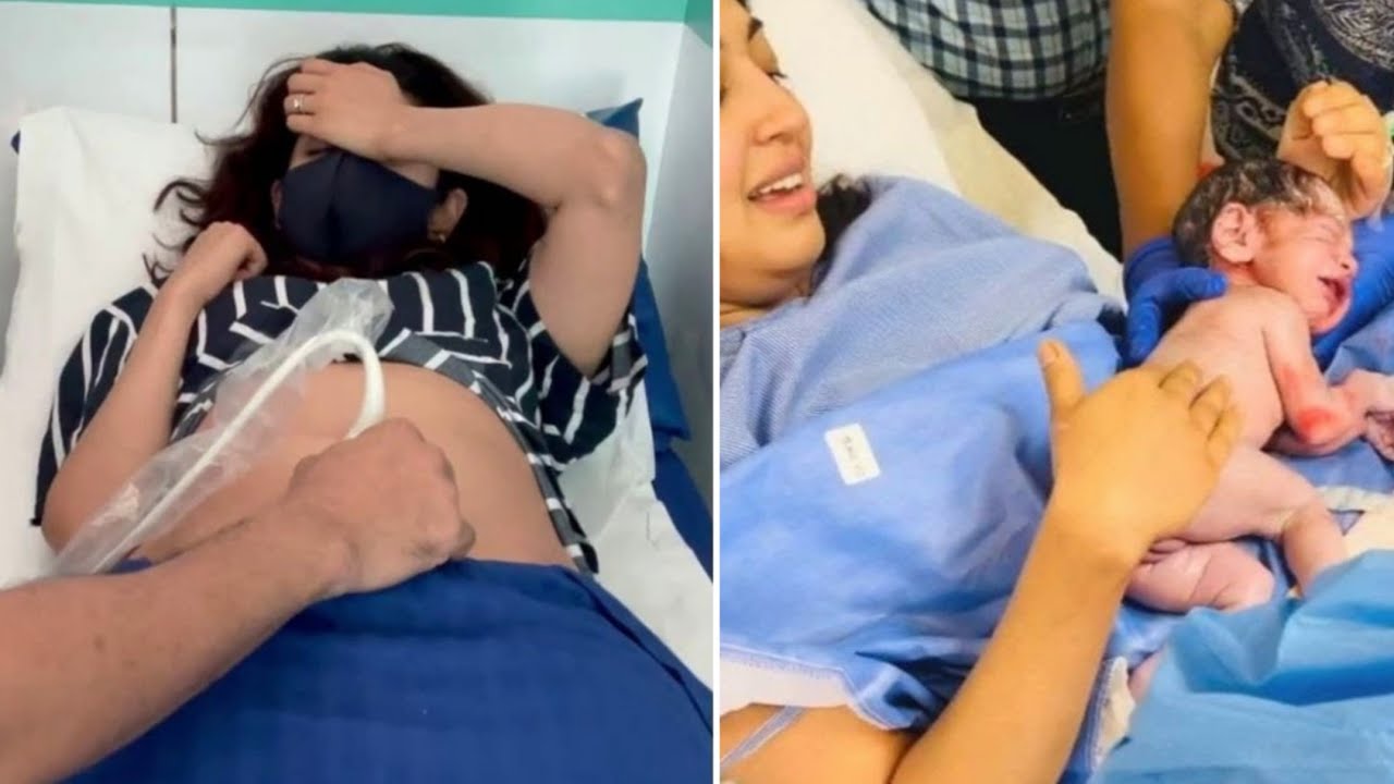 Actress new born baby delivery video! girl baby | pranitha child | husband | family | positive media