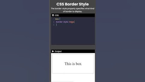 Border Style - CSS in 1 Minute #shorts #viral #ytshorts #youtubeshorts #trending #LearnWithSantosh