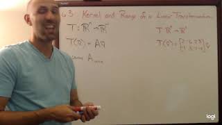 Famous 6.3 The Kernel and Range of a Linear Transformation BRCC Math 2904 Profile