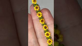 🌻✨ DIY Beaded Sunflower Necklace ✨🌻 #beads #handmade #diy