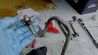Chevy Gmc Truck 88-98 How to replace Leaking Power steering hose!  EASY! REPLACEMENT