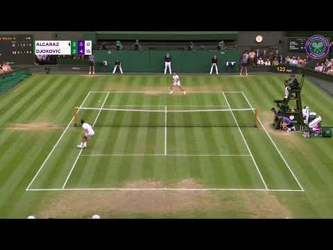 Carlos Alcaraz's CLUTCH lob against Novak Djokovic in Wimbledon Final | Wimbledon 2023