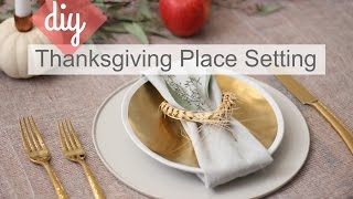 DIY THANKSGIVING PLACE SETTING KATIE BOOKSER