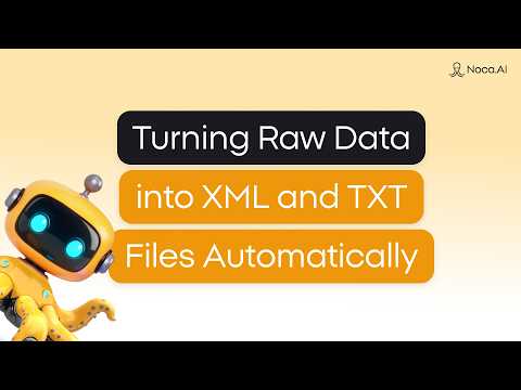 Turning Raw Data into XML and TXT Files Automatically