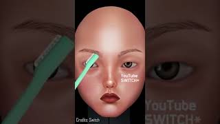 ASMR Robot Makeup Transformation Asmr #animation #shorts #asmr #asmrtransformation