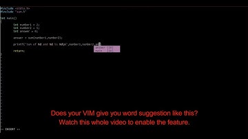 YouCompleteMe | Word Suggest | Auto Complete in VIM Editor