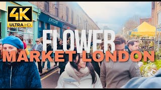 COLUMBIA ROAD FLOWER MARKET LONDON | WORLD'S MOST BEAUTIFUL FLOWER'S MARKET [4K HDR] | VLOG 19