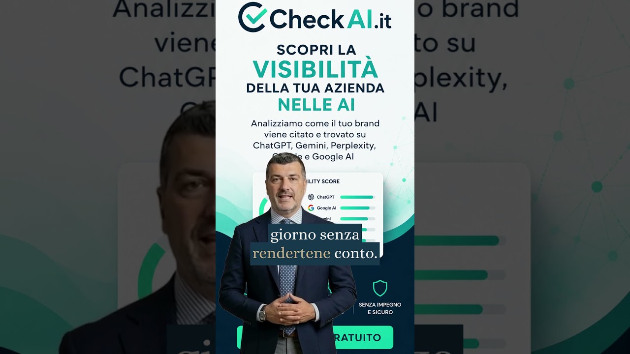 La tua azienda esiste per l'IA? Prova il Tool GRATUITO 🤖 | CheckAI.it #shorts
