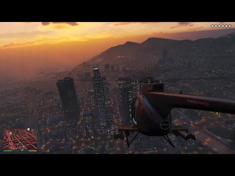 GTA 5 - Triad Massacre & Buzzard Dogfight + Ten Star Escape