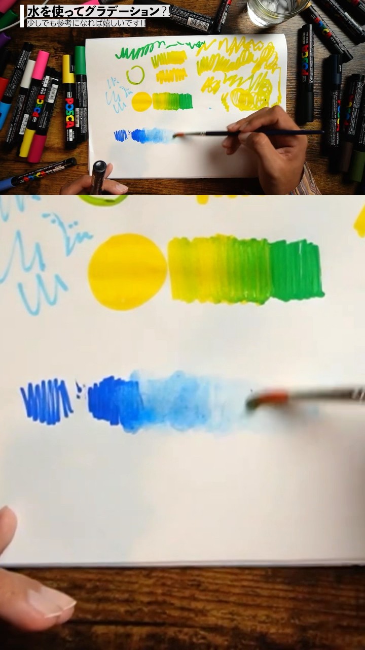 Just add water to Posca pens A secret trick to create