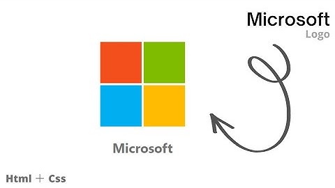 Microsoft logo with HTML & CSS @csd1447