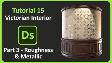 Substance Designer | Tutorial 15 - Victorian Interior | Part 3 - Roughness & Metallic