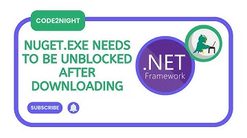 Nuget.exe needs to be unblocked after downloading