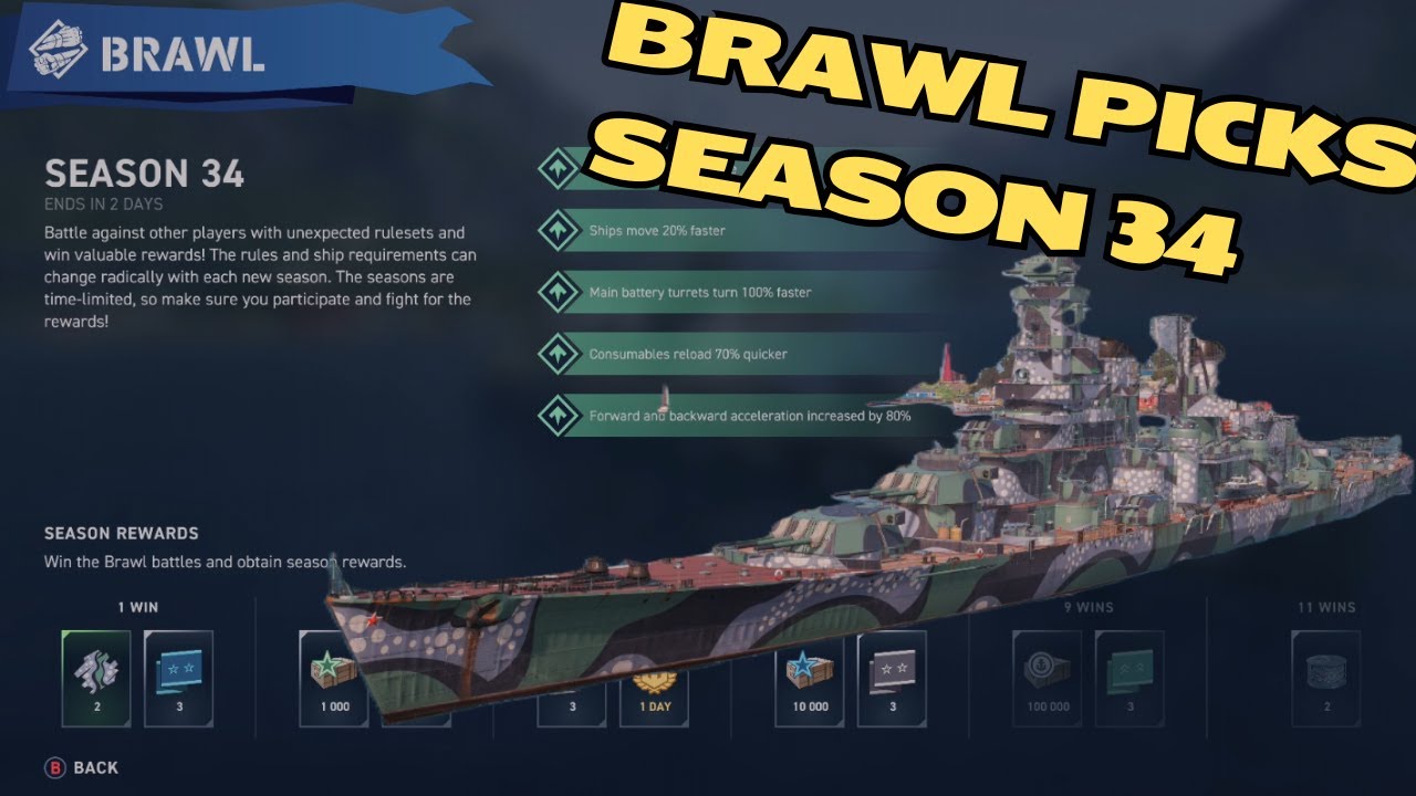 34-й сезон «Битвы» — лучшие корабли для World of Warships Legends