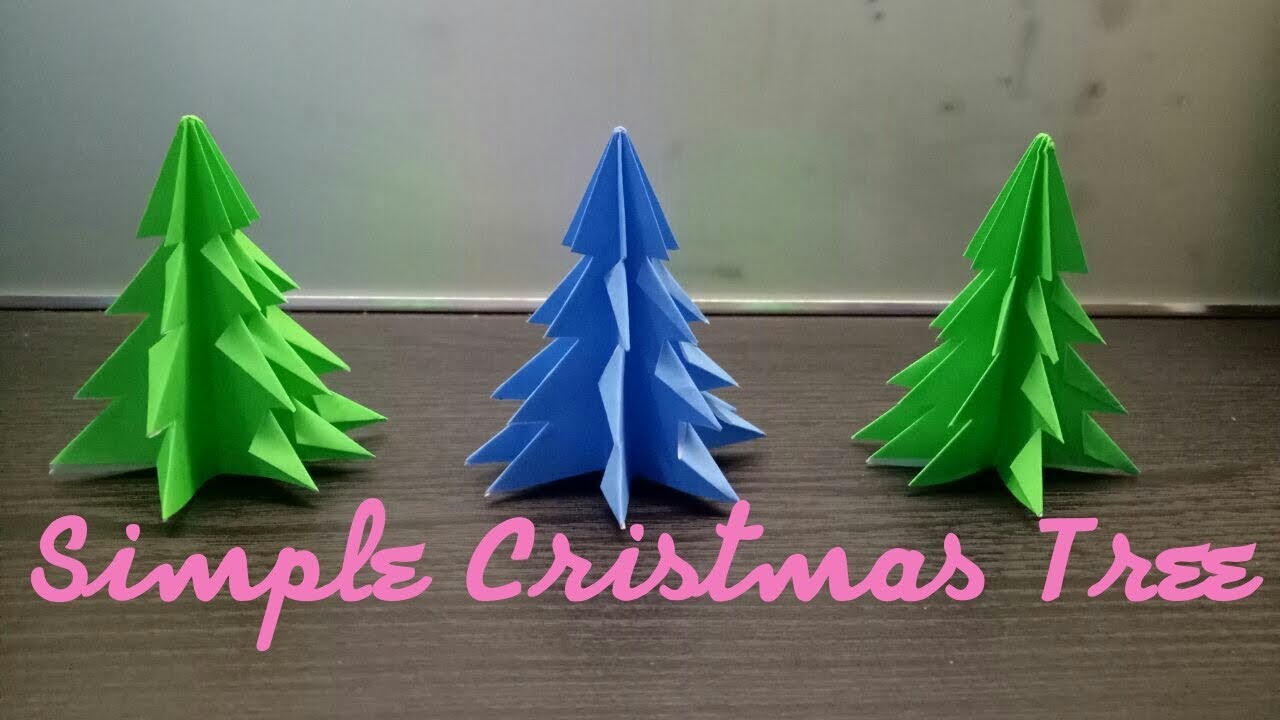 Bagaimana Membuat  Pohon  Natal Dari  Kertas  Origami  