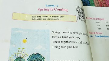 Mp Board  English Reader | Class -5 lesson -7 Spring is Coming Questions Answer