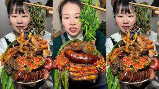 👩‍🍳🔥 Yummy Homemade Dishes – Hot and Ready! Enjoy Meat, Fish & Fresh Boiled Greens!🥩 🌶️