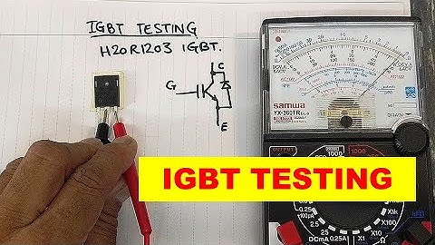 {961A} How to test IGBT using analog multimeter