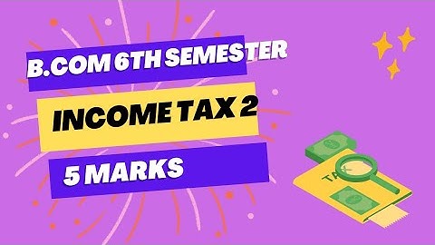 B.com 6th semester income tax 2- 5 marks problems on capital gain