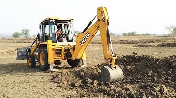 JCB Backhoe Machine Working and Moving on Difficult Place | JCB Excellent Working | JCB Dozer  Video