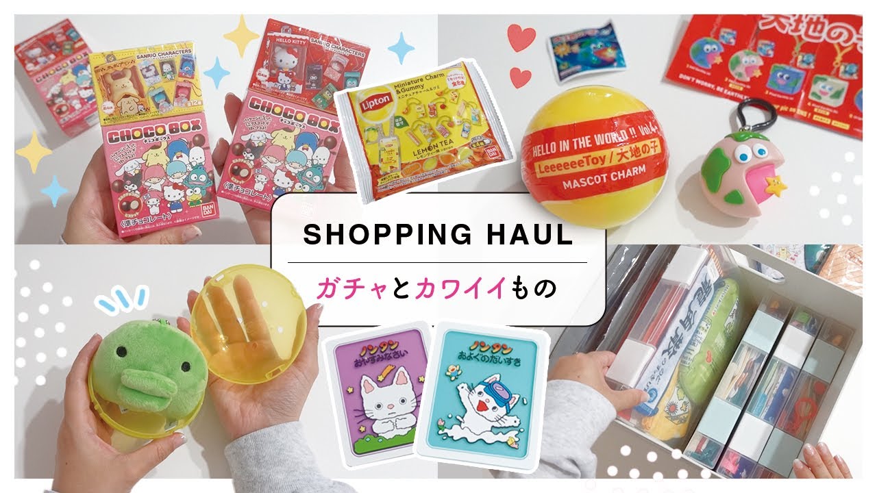 ガチャと購入品｜チョコボックス・悩めるガチャ収納ポーチ・エコバッグ編などなど
