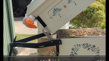 Hive Inspection Yellow12 and Grey34 and using the Flow Super Lifter for the first time.