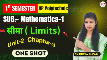 Mathematics-1 सीमा (Limits) // bteup mathematics 1// bteup 1st semester math //functions in hindi